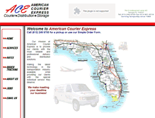 Tablet Screenshot of americancourierexpress.com